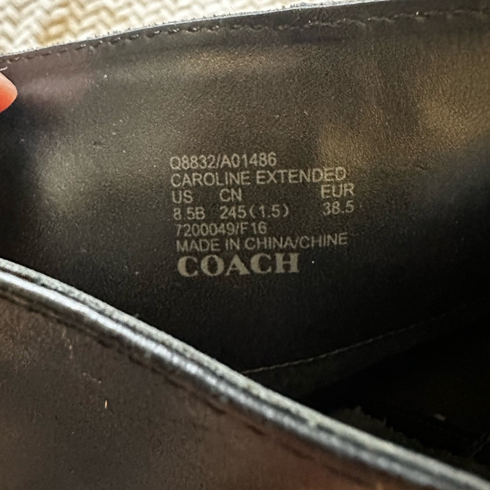 Coach Caroline Swagger Leather Riding Boot - Picture 6 of 7